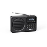 Akai radio prijenosni FM, AM, BT, LCD, USB punjiva baterija, crni APR-300BK | shoptok.hr