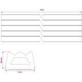  Samoljepiva brtvila za prozore Crna 10 x 6 mm 12 m EPDM pjena | shoptok.hr