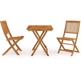  3-dijelni sklopivi vrtni blagovaonski set masivno drvo bagrema | shoptok.hr
