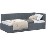  Kutni okvir kreveta Tamno siva 90 cm x 190 cm Baršun | shoptok.hr