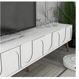 Hanah home TV komoda sa komodama Lyon 2, 180 cm, Bijelo-Smeđa | Eponuda.ba