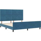  s opruga kutije Tamno plava 180 x 200 cm Baršun | shoptok.hr