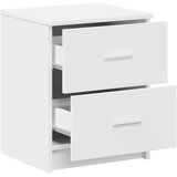  Noćni ormarići 2 kom s 2 ladice bijeli 40x36x50 cm | shoptok.hr