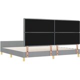  Krevetna konstrukcija Svjetlosiva 200 x 200 cm tkanina | Eponuda.com