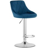 KAST okretna stolica - tamnoplavi baršun / kromirana baza | shoptok.hr