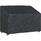 vidaXL Pokrivač za vrtnu klupu Crna 134 x 70 x 65 / 94 cm 210D tkanina | shoptok.hr