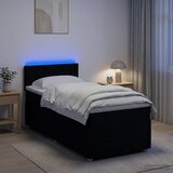  Boxspring krevet s madracem Crna 100 x 200 cm Tkanina | shoptok.hr