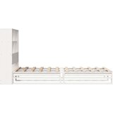 vidaXL Knjižna postelja brez vzmetnice bela 90x190 cm trden les | Shoptok.si