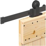  Klizna vrata NARVIK Prirodna i crna 80 x 210 cm (213,5 cm) | shoptok.hr