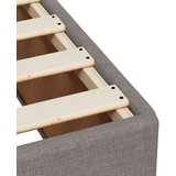 vidaXL Krevet s oprugama i madracem smeđesivi 200x200 cm od tkanine | shoptok.hr