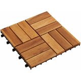  Pločice za decking 10 pcs Smeđa 30 x 30 cm Acacijsko drvo Cijene