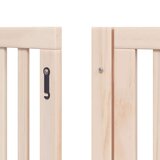 vidaXL Vrata za pse s vratašcima 15 panela sklopiva 750 cm drvo topole | shoptok.hr