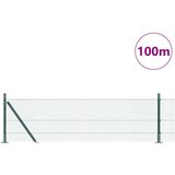vidaXL zavarena žičana ograda sa 13 postolja u zelenoj boji 0.6x100 m čelik | shoptok.hr