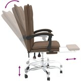  Uredski naslonjač od tkanine smeđi | Eponuda.com