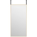 Maison Chic Ogledalo - Zrcalo - Kozmetično ogledalo za vrata zlato 40x80 cm steklo in aluminij, (21698120) | Shoptok.si