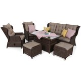  Set namještaja Memfis Smeđa podloga / Smeđa melanž boja | shoptok.hr