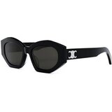 Celine Triomphe Black Cat Eye Sunglasses ONE SIZE (55) Črna/Siva | Shoptok.si