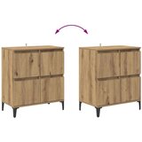 vidaXL Komode 3 pcs Umjetnički hrast 60 x 35 x 70 cm Konstruirano drvo | shoptok.hr