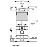 Geberit Geberit DUOFIX BASIC ugradni vodokotlic sa tasterom DELTA 20 hrom sjaj (GB111.154.21.1) | ePonuda.com