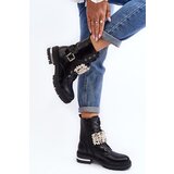 Boto Lined Women's Work Boots Decorated Black Venizi | ePonuda.com