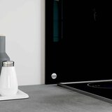  Kuhinjske zaštite od prskanja 2 kom crne 70 x 50 cm staklene | shoptok.hr