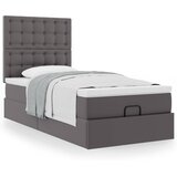  Otomanski krevet s madracem sivi 100x200 cm umjetna koža | shoptok.hr