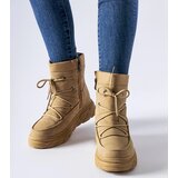 Gemre Beige matte insulated snow boots Jamison | ePonuda.com