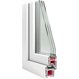  Okno za klet RISOR 100 x 70 cm PVC in steklo Bela, (5000215154) | Shoptok.si