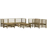 Maison Chic Seti vrtnega pohištva - Vrtna garnitura - Vrtni pohištvo set 7-delna impregnirana borovina, (21805464) | Shoptok.si