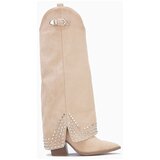 La Modeuse Mestni škornji 76385_P180934 Bež Cene