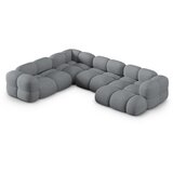 Cosmopolitan Design Siva kotna sedežna garnitura (levi kot/v obliki črke "U") Loretto – | Shoptok.si