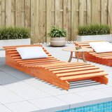 Maison Chic Ležalnik - Sončna ležalnik voščeno rjav 205x70x31,5 cm trdna borovina, (22042935) | Shoptok.si