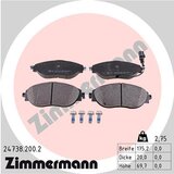 ZIMMERMANN zavorne ploščice prednje vag 24738.200.2 | Shoptok.si