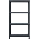  Stalci za pohranu 2 kom crni 60 x 30 x 138 cm plastični | shoptok.hr