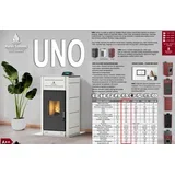 kamin na pelet uno 13 (1kW + 12kW) bordo