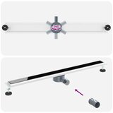  Odvod za tuš s staklenim poklopcem i 360° sifonom Crna 100 cm | shoptok.hr