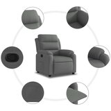  Naslonjač od tkanine tamnosivi | shoptok.hr
