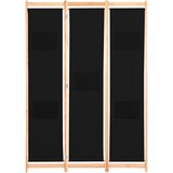 Maison Chic Paravan - Sobne pregrade 3-delni 120x170x4 cm črno blago, (22111652) | Shoptok.si