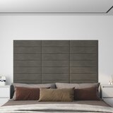 vidaXL zidne ploče od tkanine 12 kom tamnosive 60 x 15 cm 1,08 m² | shoptok.hr
