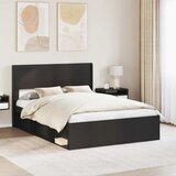  Okvir za krevet s pohranom i uzglavljem Crna 135 x 190 cm - Crna 135 x 190 cm Cijene