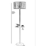 Opviq Podna lampa Mercan, 160 cm E27, Zlatna boja | Eponuda.ba
