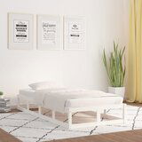 Maison Chic Posteljni okvir - Enojna postelja - Postelja za odrasle bel 90x200 cm trden les-J6263, (21760665) | Shoptok.si