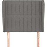  Vzglavje z ušesi temno sivo 103x23x118/128 cm blago, (20736298) | Shoptok.si