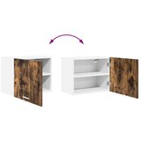  Viseča omarica Riga 2 pcs Dimljen hrast in bela 50 x 31 x 40 cm, (5000091839) | Shoptok.si