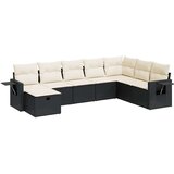 vidaXL 8-dijelni set vrtnih sofa od poliratana s jastucima crni | shoptok.hr
