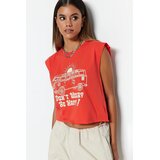TRENDYOLMILLA Ženska majica TWOSS23TS00122, Crvena | Eponuda.com