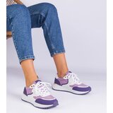Gemre Purple women's sneakers with a gold insert Ezela | Shoptok.si