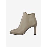 Tamaris Beige High Heel Ankle Boots - Women Cene