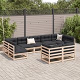 9-dijelni set vrtnih sofa od masivne borovine | shoptok.hr
