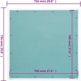 vidaXL pristupna ploča s aluminijskim okvirom i gipsom 700 x 700 mm | shoptok.hr